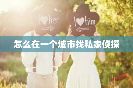 怎么在一个城市找私家侦探