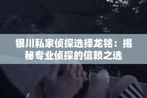 银川私家侦探选择龙铭：揭秘专业侦探的信赖之选