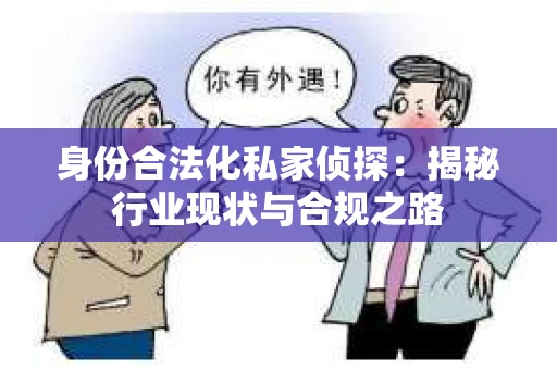 身份合法化私家侦探：揭秘行业现状与合规之路