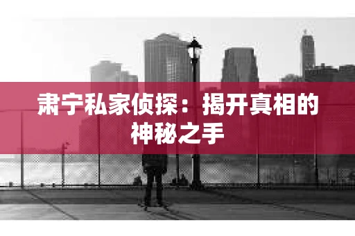 肃宁私家侦探：揭开真相的神秘之手