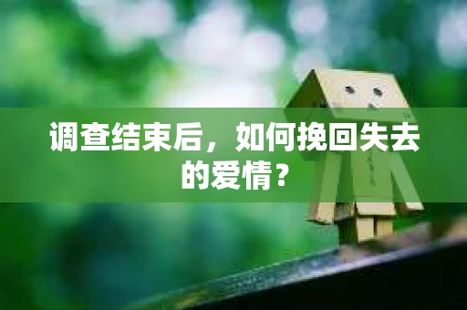 调查结束后，如何挽回失去的爱情？